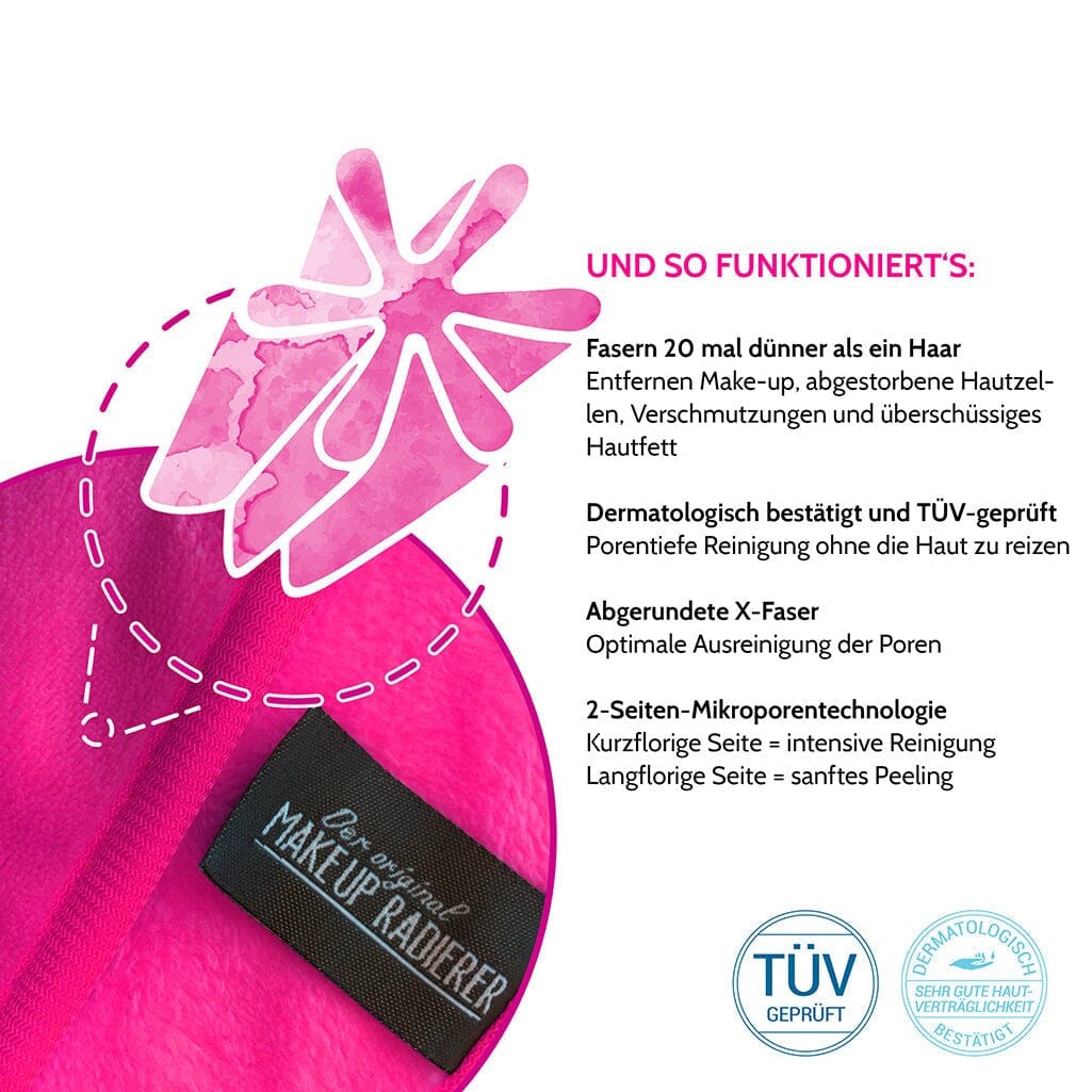 Sanftes Reinigungsduo „Abschminkpads & Tuch“ - 12er Set | Nachhaltiges Abschminken MakeUp Radierer MakeUp Radierer 