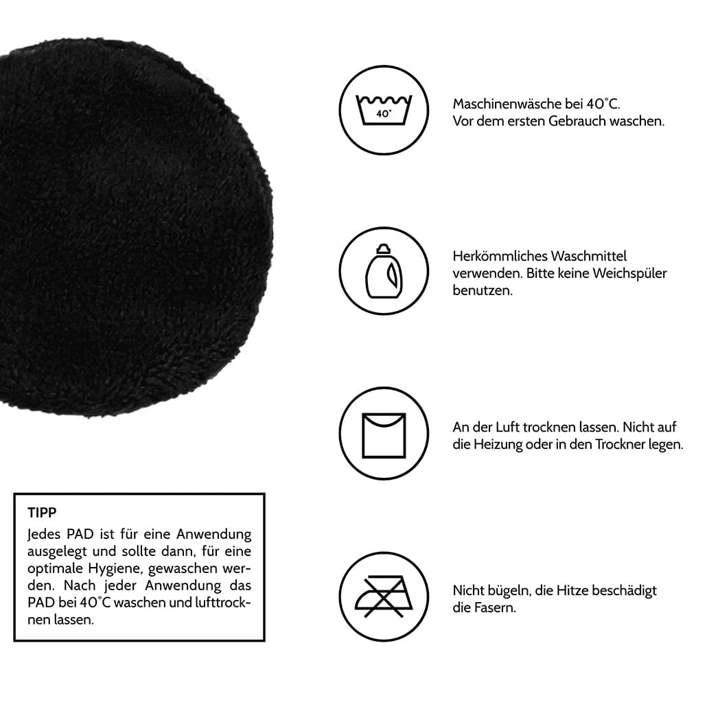 Beauty-Routine „Abschminkpads“ - 12er Set | Waschbare Wattepads MakeUp Radierer MakeUp Radierer 